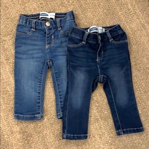 Old Navy baby jeggings, two pairs